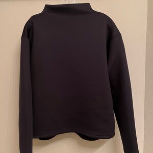 Women's ADAY Like A Boss Scuba Pullover in Dark Navy M with flaw